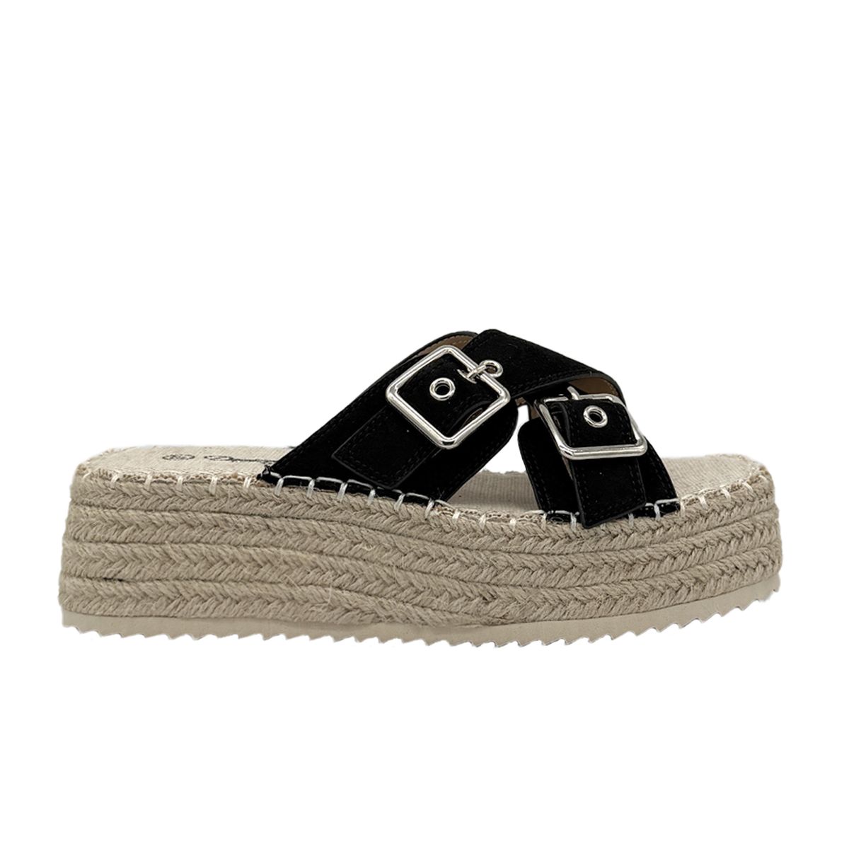 DINASTELLA - Sandalia para mujer Negro Danicolle