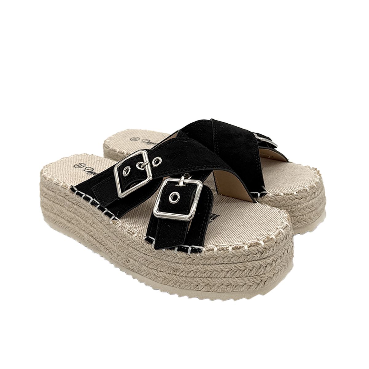 DINASTELLA - Sandalia para mujer Negro Danicolle