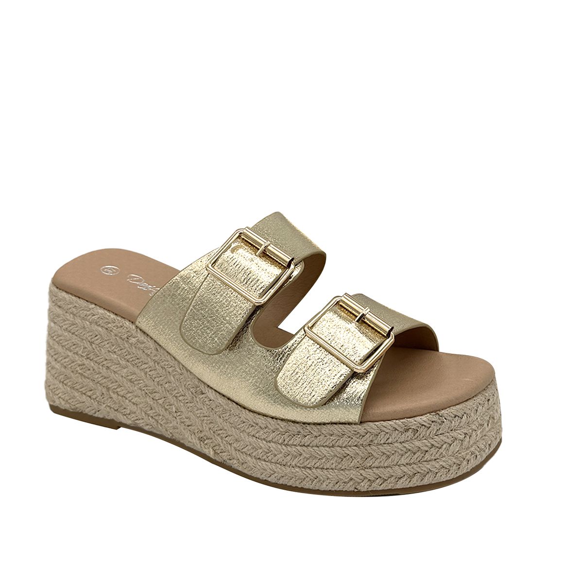 DINASTELLA - Sandalia para mujer Dorado Danicolle