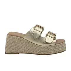 DINASTELLA - Sandalia para mujer Dorado Danicolle