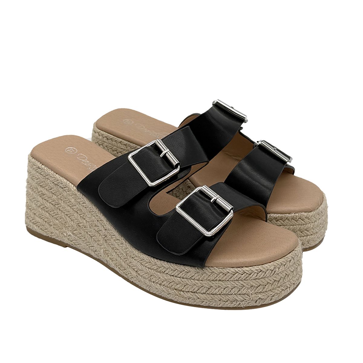 DINASTELLA - Sandalia para mujer Negro Danicolle