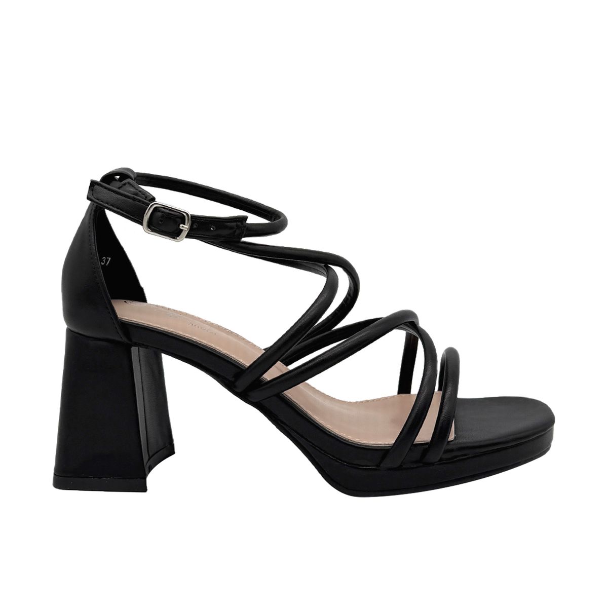 DINASTELLA - Sandalia para mujer Negro Danicolle