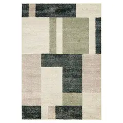 ELEMENTS & CO - Alfombra Block Azul 80x120 cm