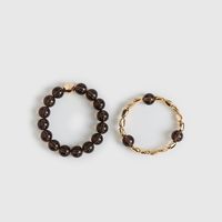 Set Pulseras Mujer Borlas Resina