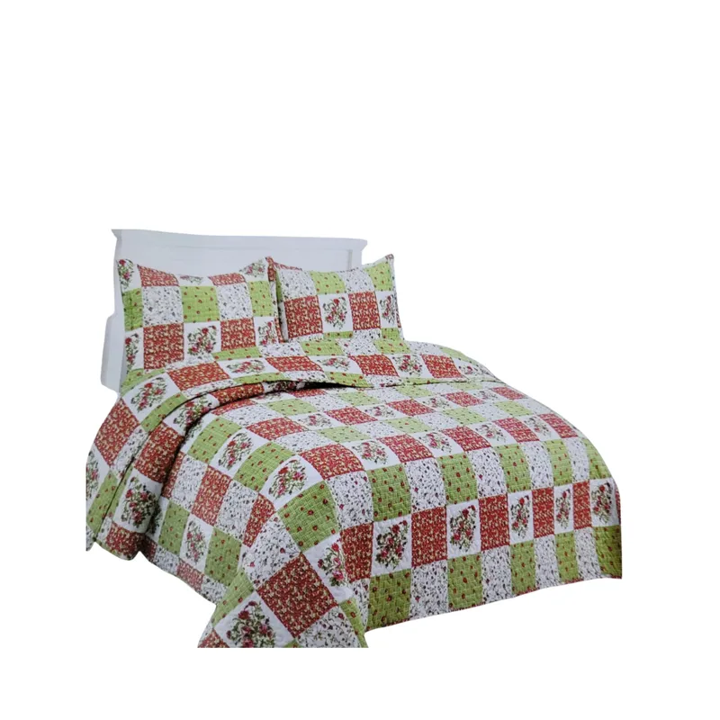 GENERICO - Cubrecama Verano 2 Plazas Quilt De Diseños Estampados