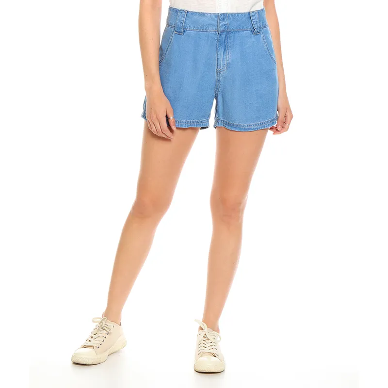 WADOS - SHORT TENCEL TIRO ALTO  PRETINA MEDIA DOS GANCHOS INTERNO