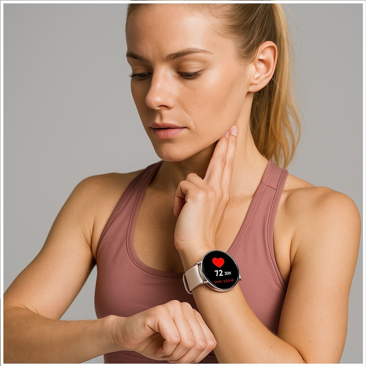 GENERICO - Reloj Inteligente Smartwatch Correa Blanca Bluetooth Monitoreo Salud