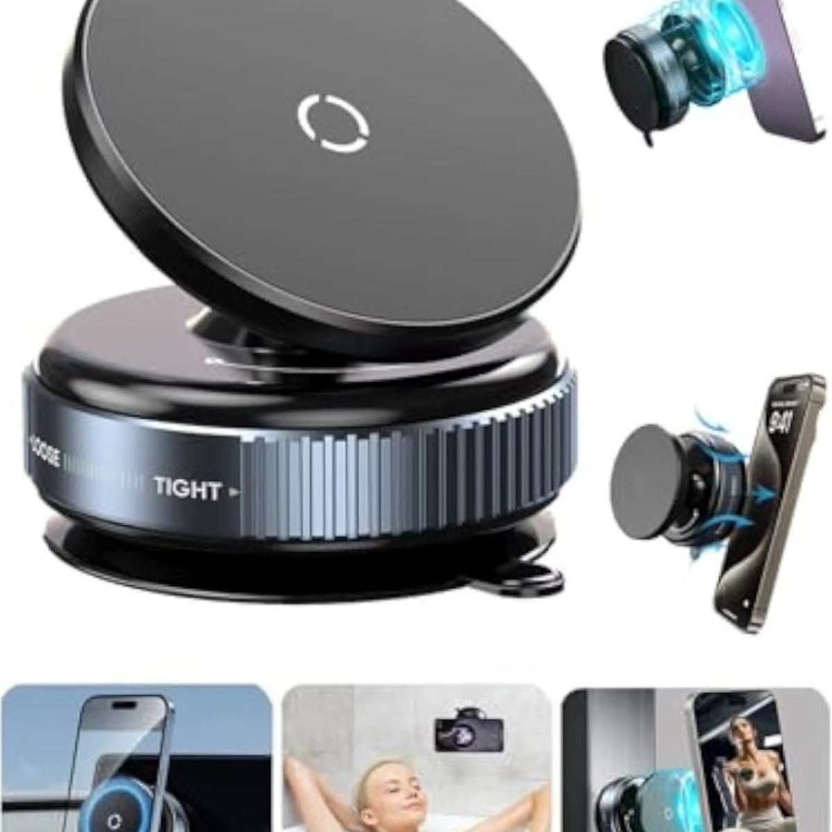 GENERICO - Soporte Magnético Teléfono Celular iPhone Imán Automovil