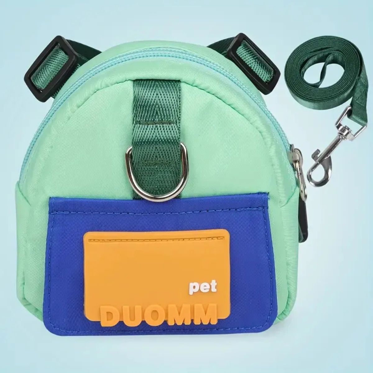 GENERICO - Set Arnés Ajustable Con Mochila Para Mascotas Verde S