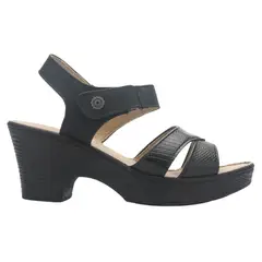 CHALADA - Sandalia Mujer Negro Casual Notina-2