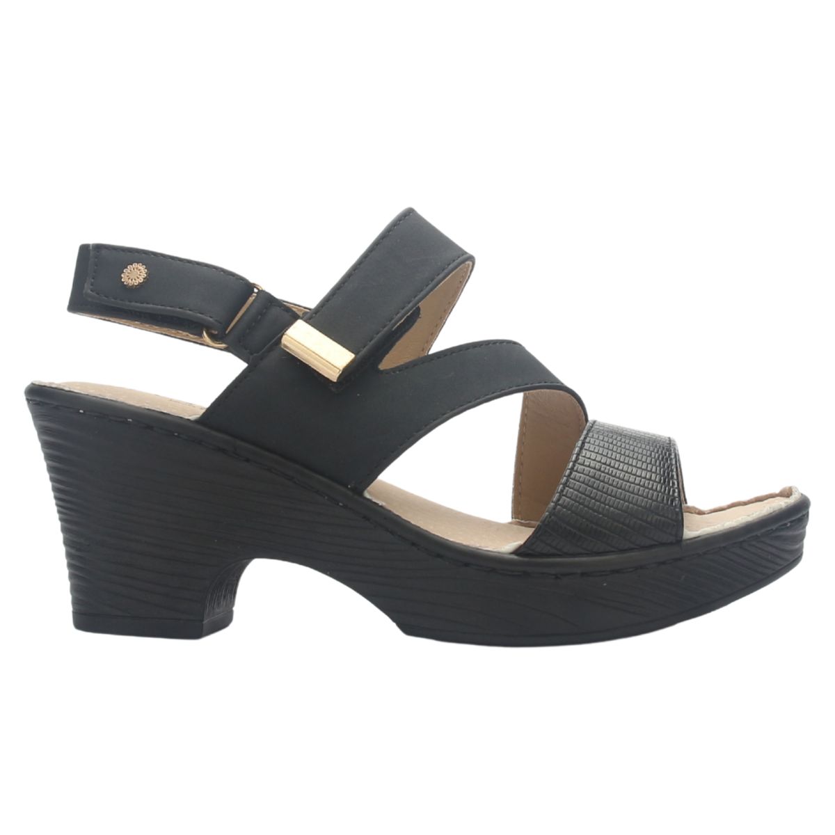 CHALADA - Sandalia Mujer Negro Casual Chalada Notina-1