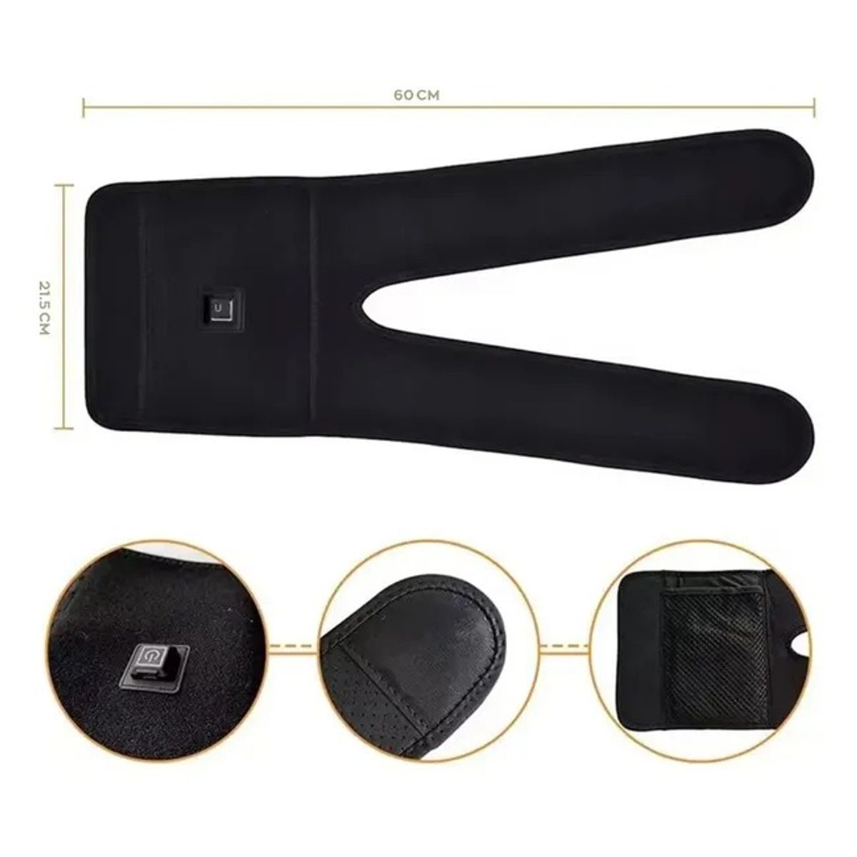 MOVI - Rodillera Térmica Calefacción 3 Controles De Temperatura