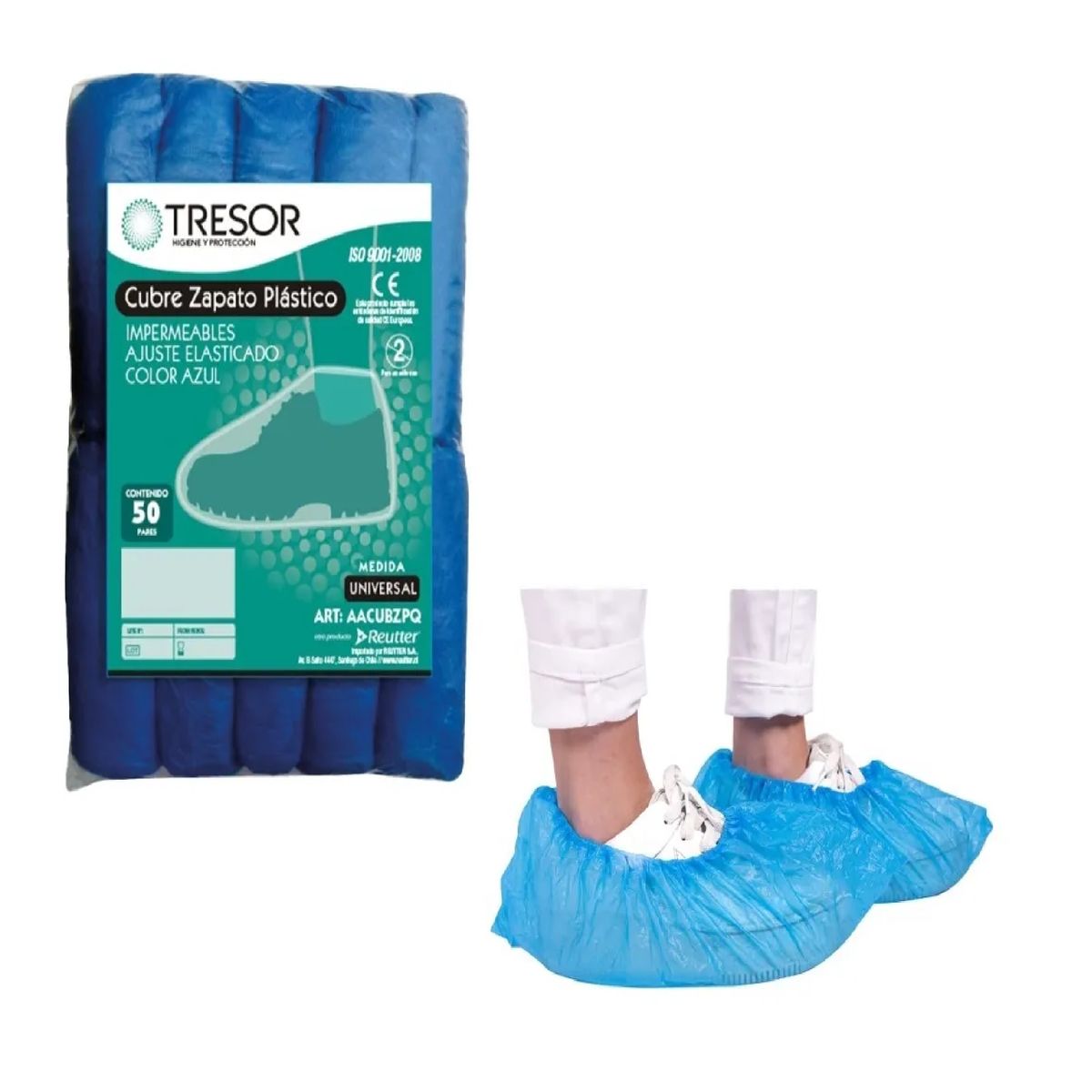 REUTTER - Cubre Zapato Tresor 500 Unidades Antideslizante Impermeable