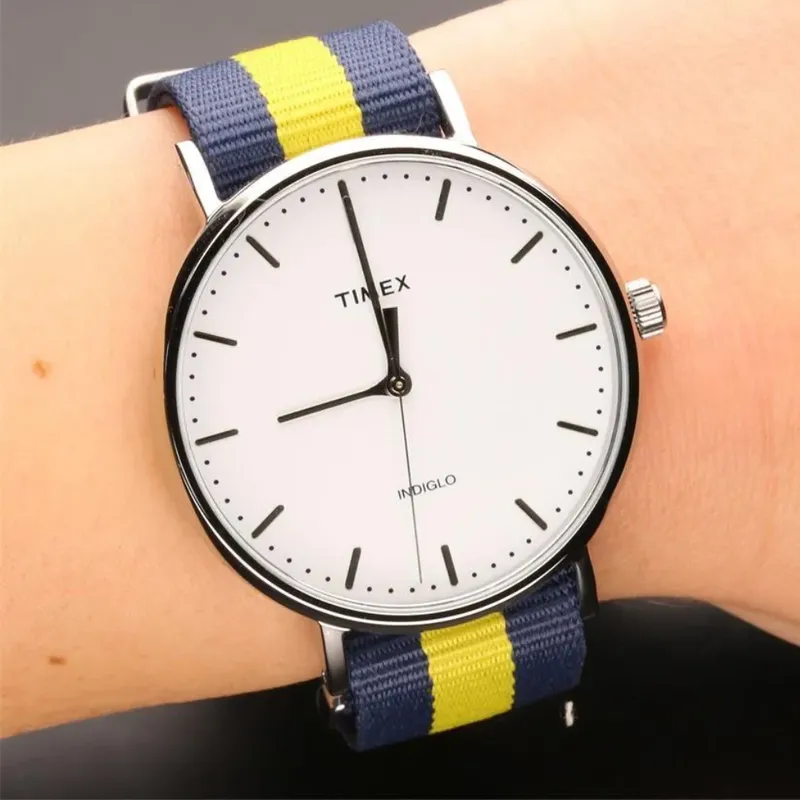 TIMEX - RELOJ TIMEX WEEKENDER TW2P90900ZM INDIGLO PLATEADO UNISEX