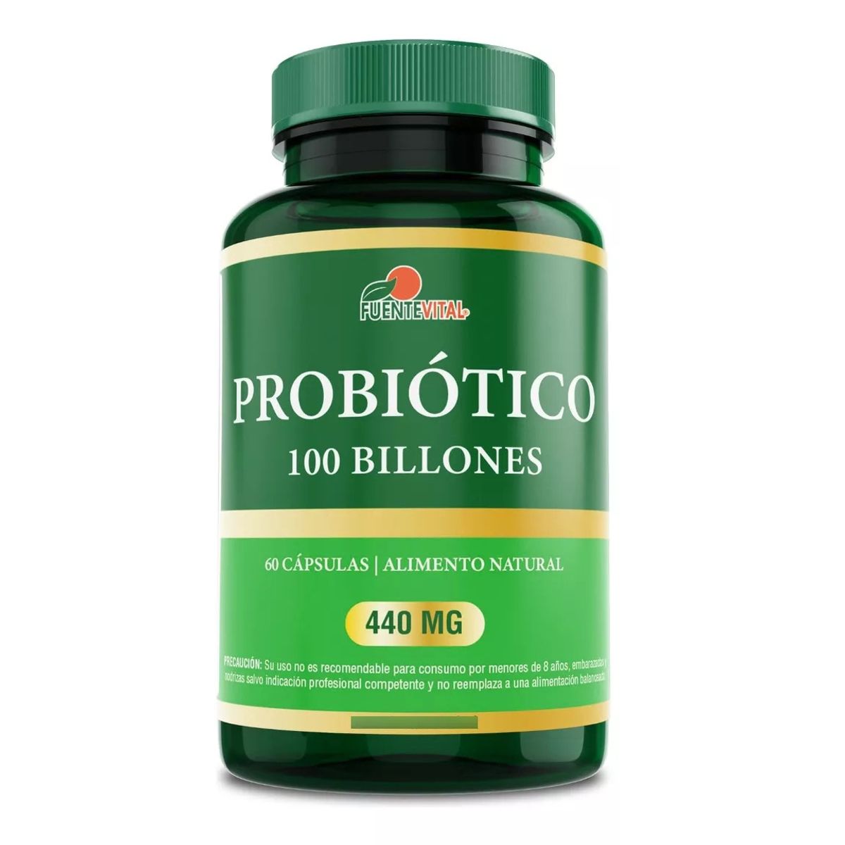 FUENTEVITAL - Probiótico Digestivo 100 Billones 60 Cápsulas