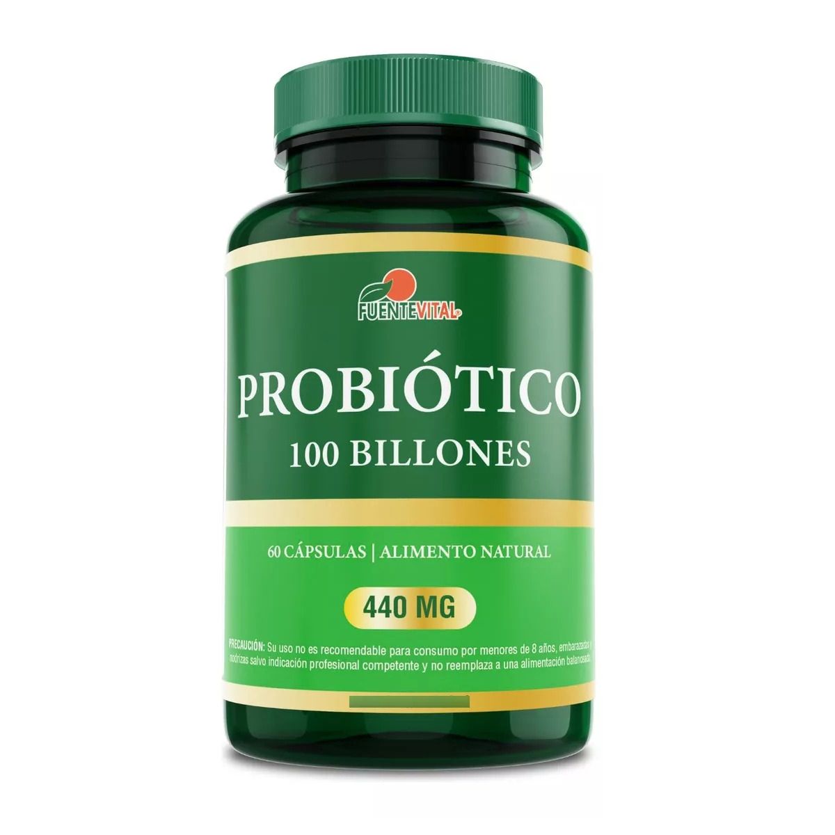 FUENTEVITAL - Probiótico Digestivo 100 Billones 60 Cápsulas