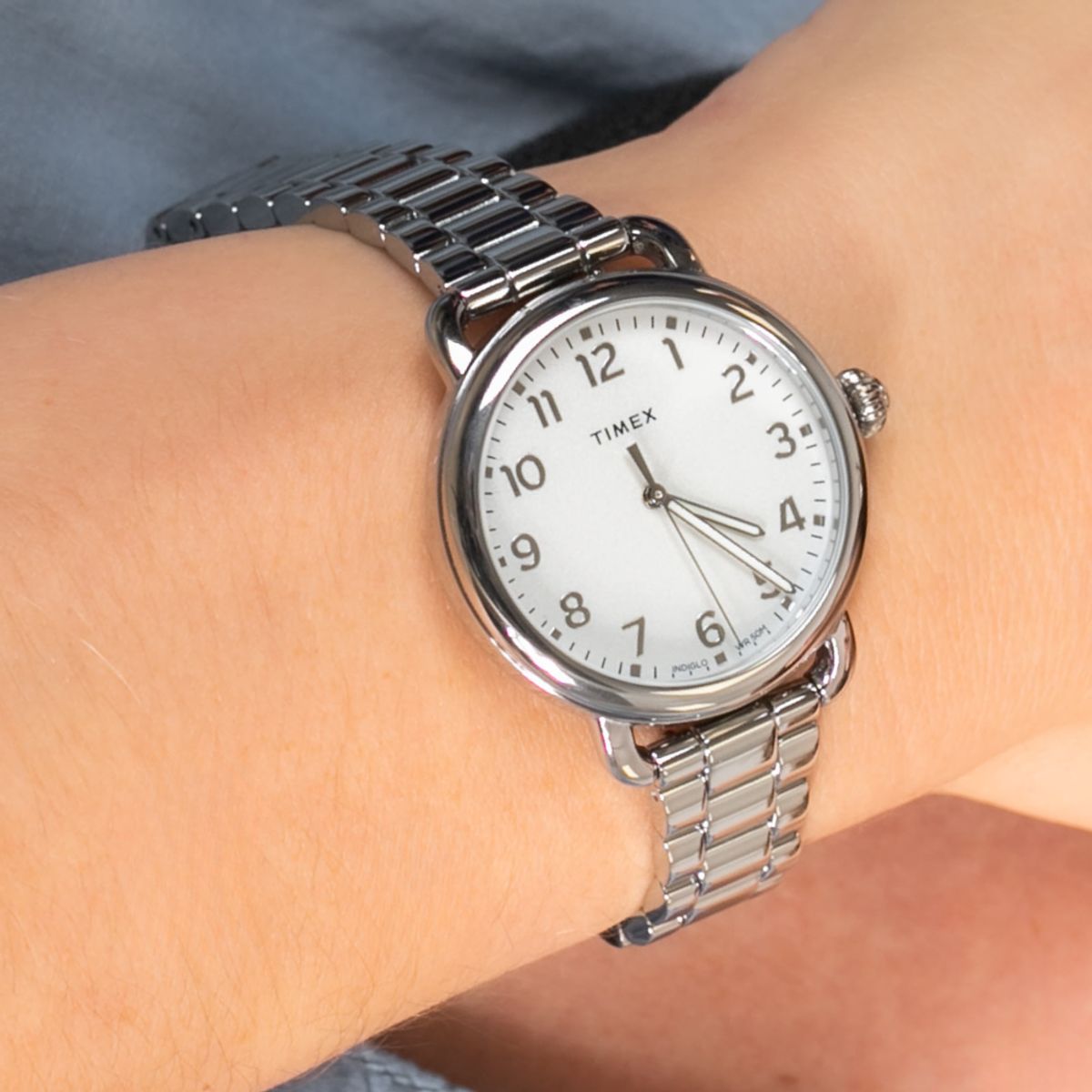 TIMEX - RELOJ TIMEX TW2U13700 INDIGLO PLATEADO MUJER