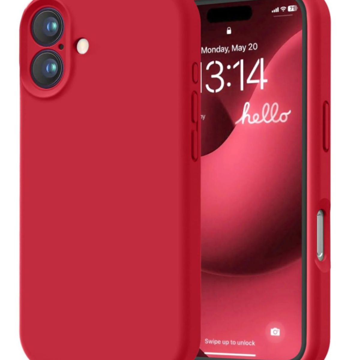 GENERICO - Carcasa Funda Para iPhone 17 Silicona Rojo