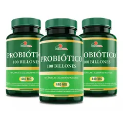 FUENTEVITAL - Pack 3 Probiótico Digestivo 100 Billones 60 Cápsulas