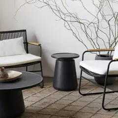 AMOBLE - Mesa Lateral Baztan Negra Amoblé