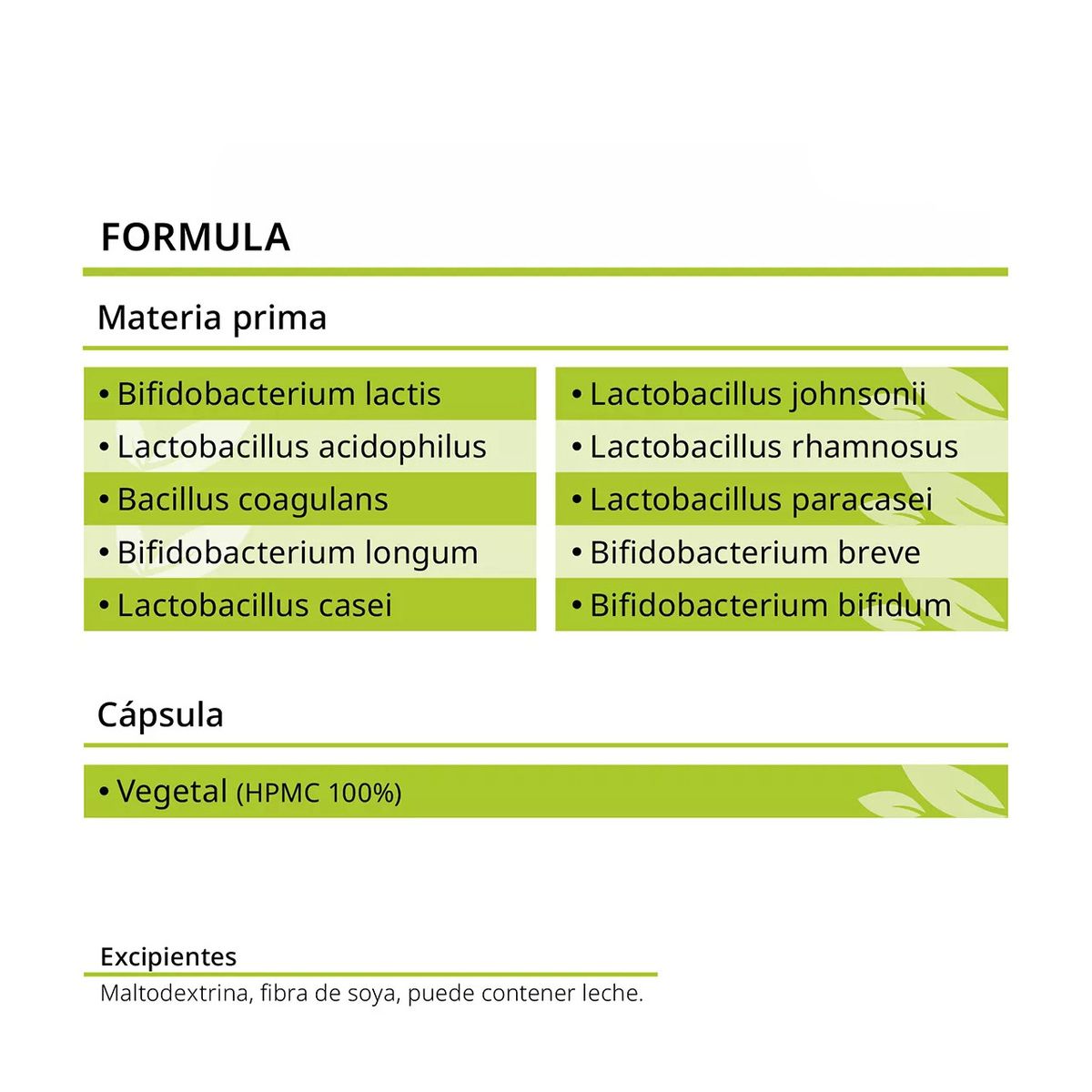 FUENTEVITAL - Probiótico Digestivo 50 Billones 60 Cápsulas