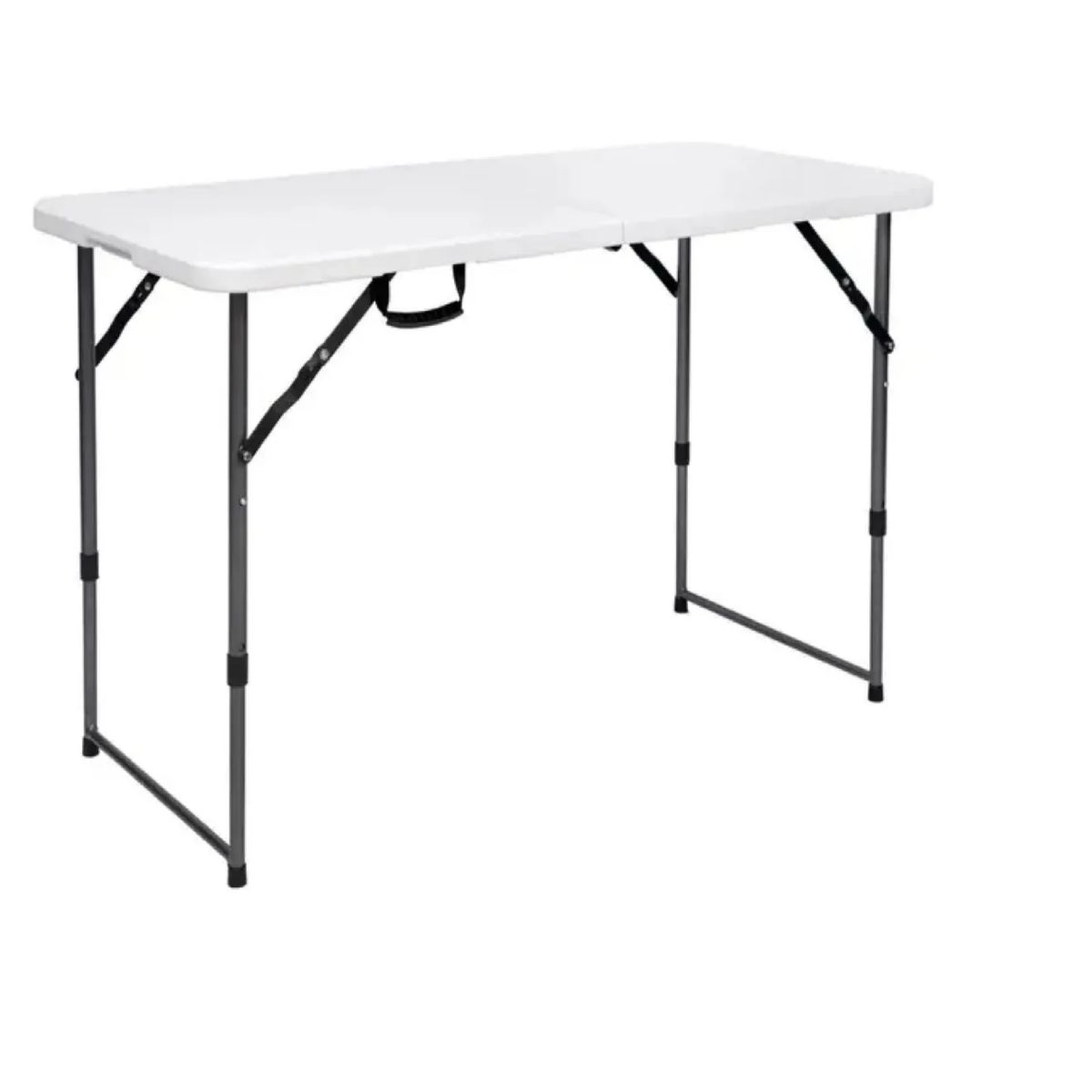 ALPES - Mesa Plegable Rectangular 120cm Camping Blanca Marca Alpes