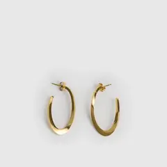 LOUNGE - Aros Mujer Argollas Ovaladas Textura