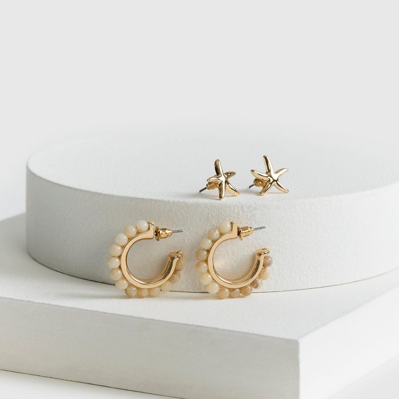 LOUNGE - Set Aros Mujer Mostacillas