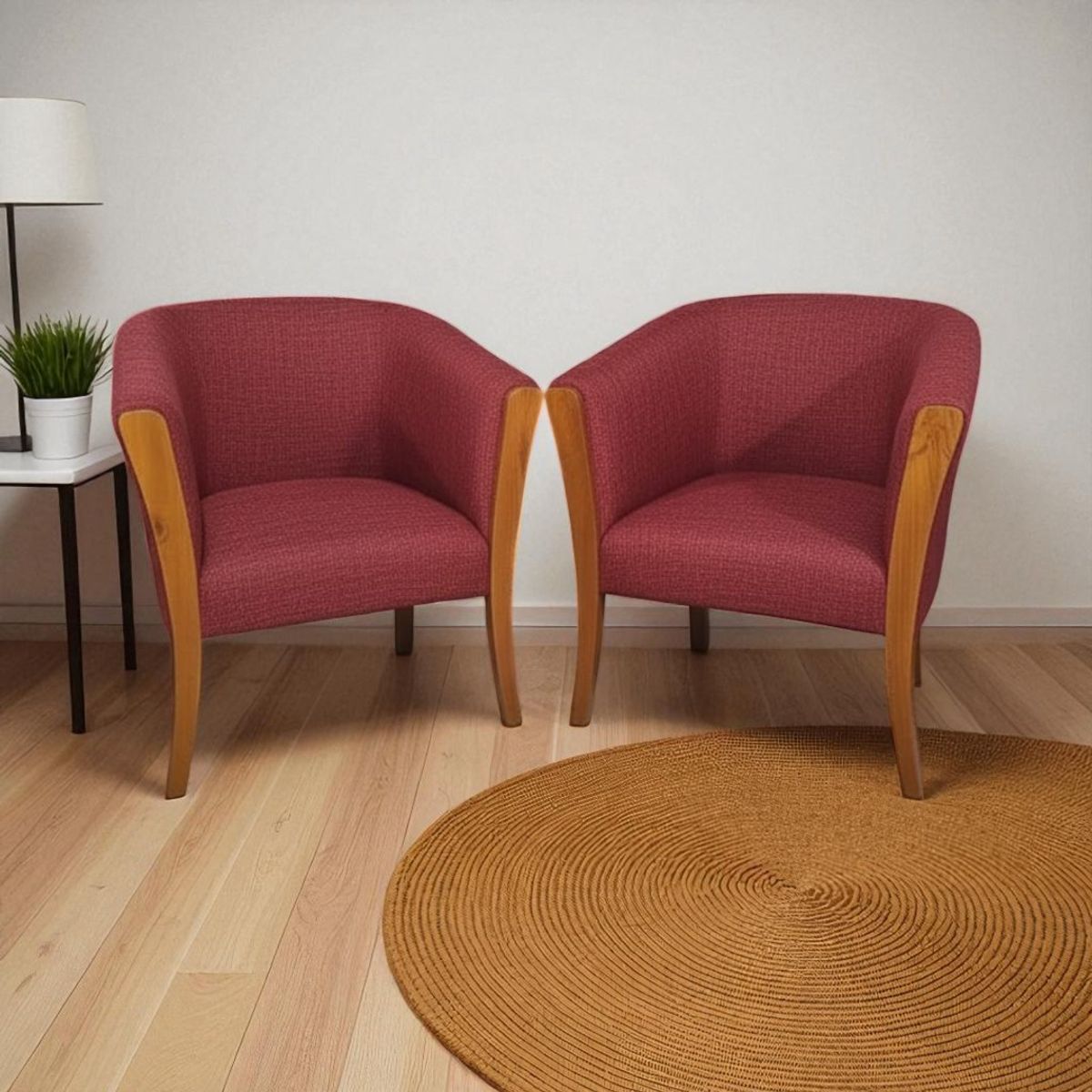 DISEÑOS VALESTRINI - SITIALES ESMERALDA LINO ROJO