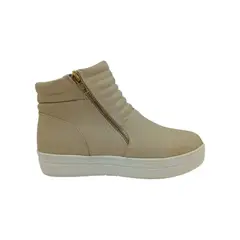 HERIEL - Zapatilla Beige Plataforma Mujer