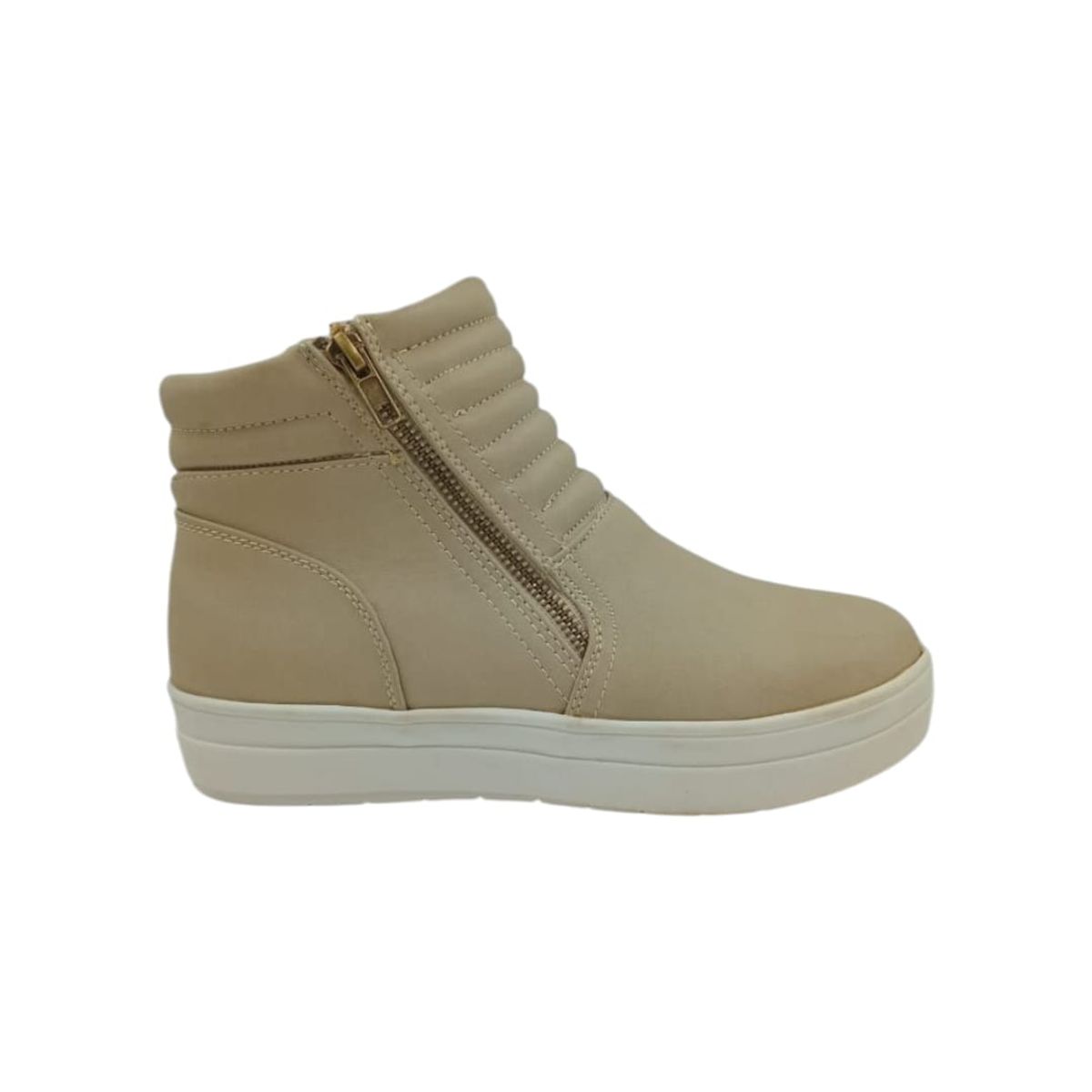 HERIEL - Zapatilla Beige Plataforma Mujer