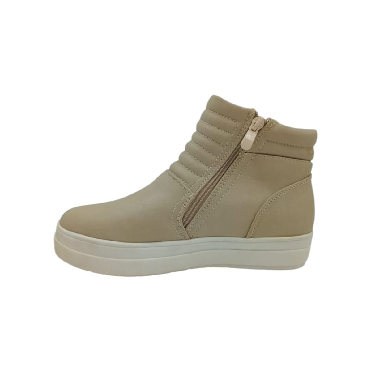 HERIEL - Zapatilla Beige Plataforma Mujer