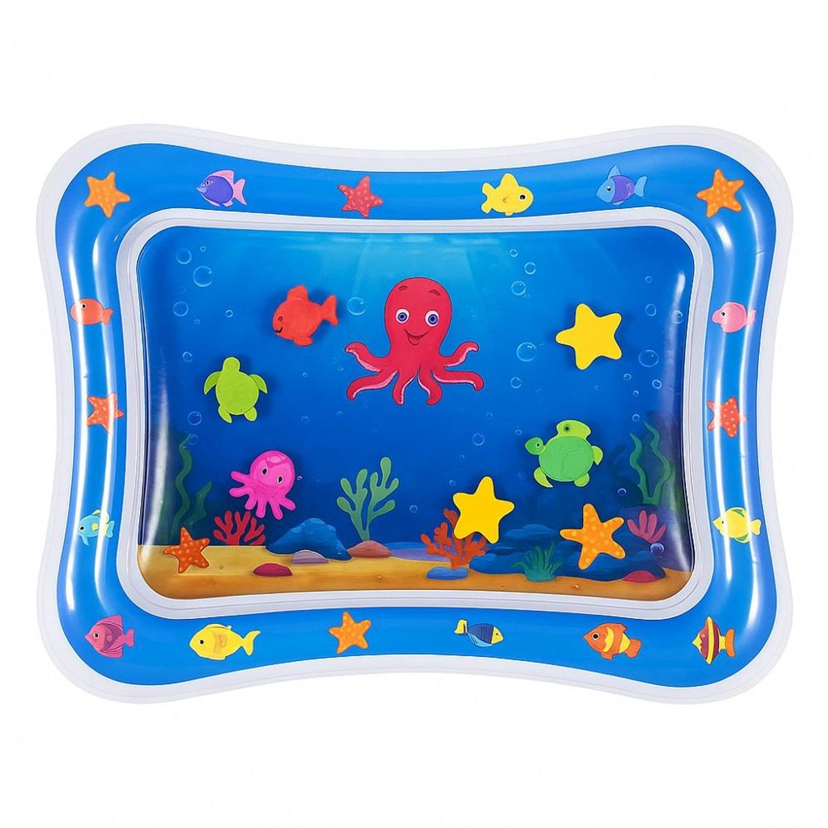 GENERICO - Alfombra De Agua Sensorial Para Bebes Inflable Color Azul
