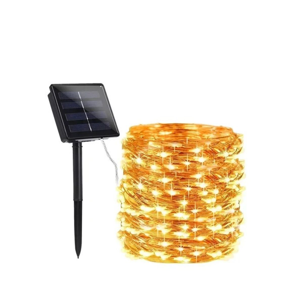 GENERICO - Luces Hadas Navidad Decorativas 10m Solares SKU TN