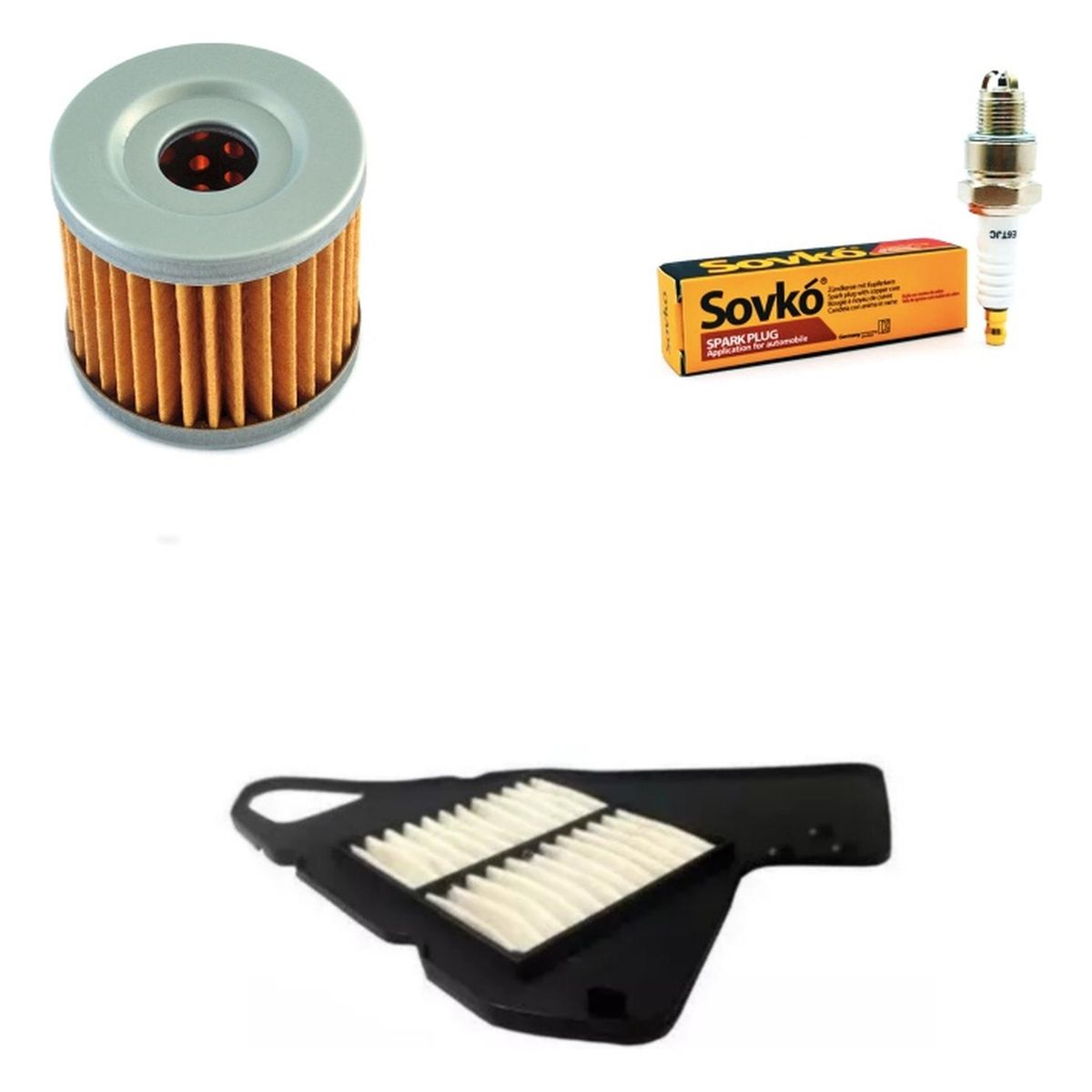 GENERICO - Kit Mantencion Moto Suzuki Intruder 150 / Aire+bujia+aceite