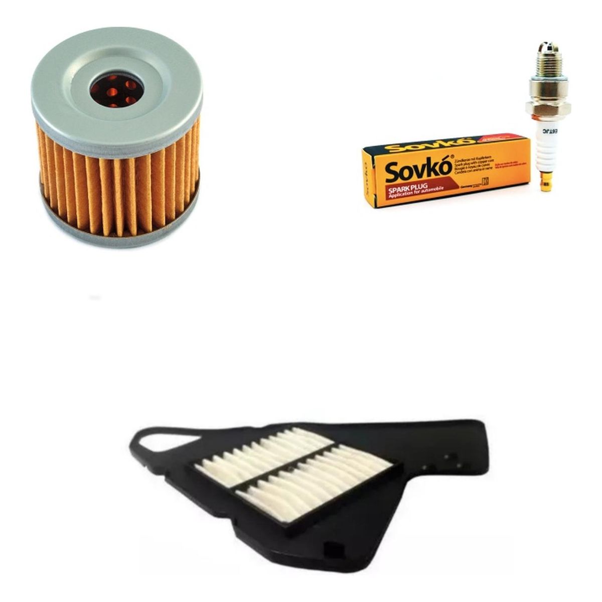 GENERICO - Kit Mantencion Moto Suzuki Intruder 150 / Aire+bujia+aceite