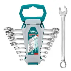 TOTAL TOOLS - Juego De Llaves Punta Corona 6-19mm 8 Piezas