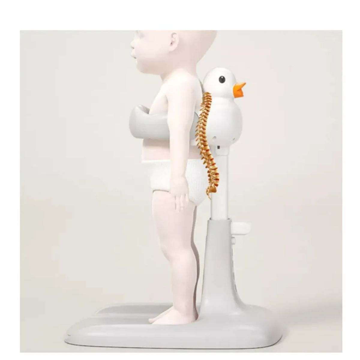 GENERICO - Soporte De Pie Para Ducha De Baño Soporte De Baño Para Niños Blanco Pato