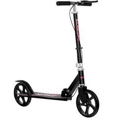 ACTUAL - Scooter Patineta Negra Plegable con Doble Freno