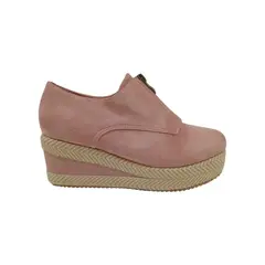 HERIEL - Zapato Panchita Rosa Gamuza