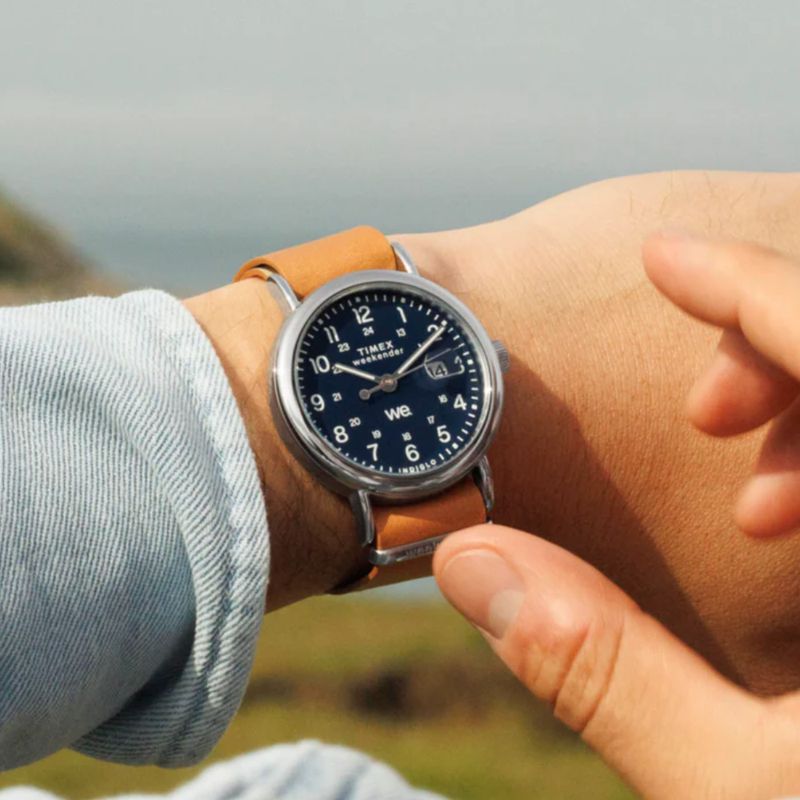 TIMEX - RELOJ TIMEX TW2W86800 WEEKENDER INDIGLO PLATEADO HOMBRE