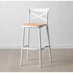 HABITA2 CHILE - Taburete piso de Bar Sena 75 cm Polipropileno - Negro