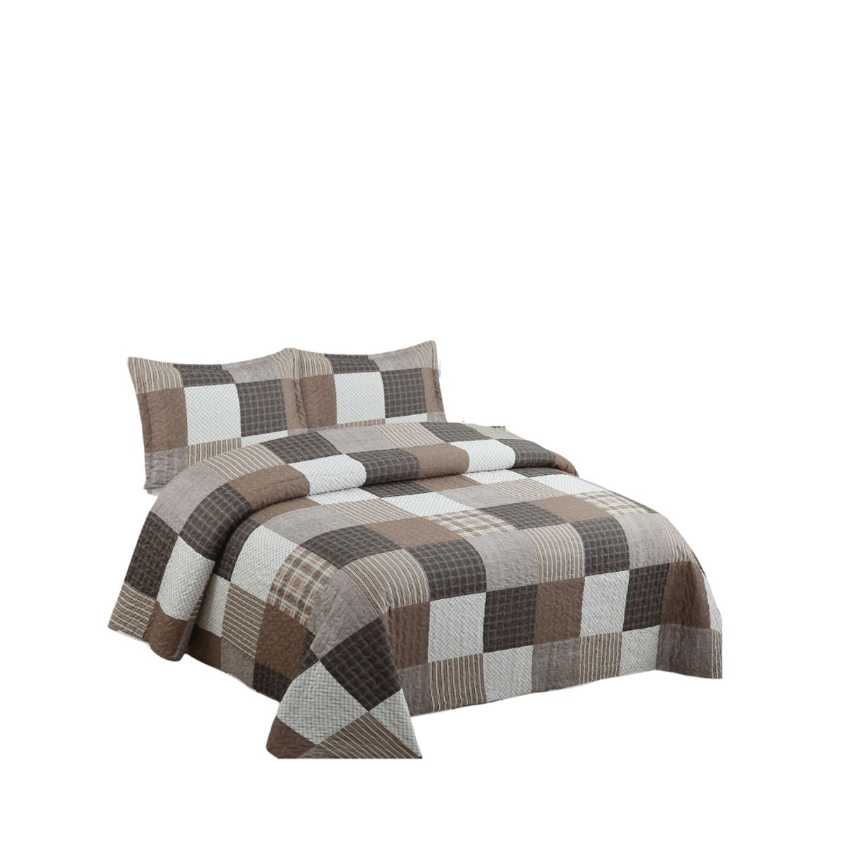 GENERICO - Cubrecama Verano 2 Plazas Quilt De Diseños Estampados