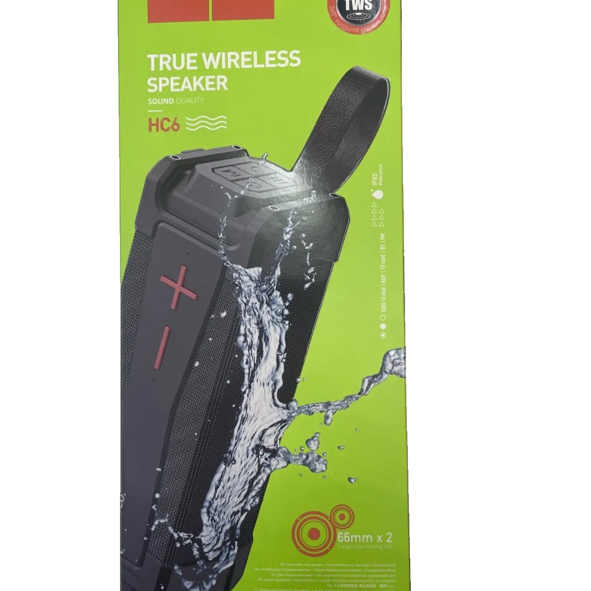 HOCO - ALTAVOZ DUAL DE ALTA POTENCIA PORTATIL HOCO TWS HC6 MULTIFUNCIONAL IPX5