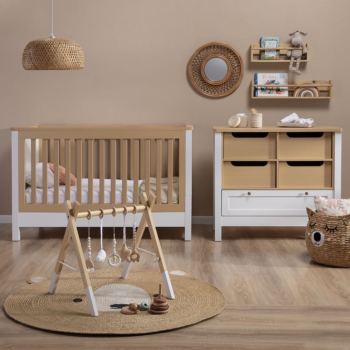 FORM DESIGN - Cuna 3 en 1 Clara Natura/Blanco Form