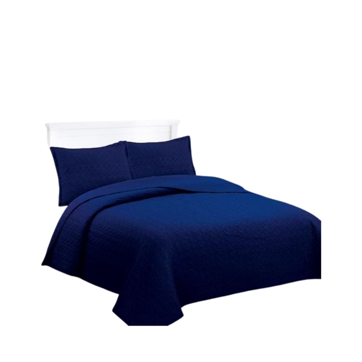 GENERICO - Cubrecama Verano 2 Plazas Quilt De Diseños Bordados