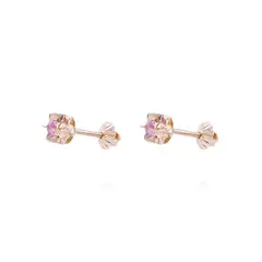 JB JOYAS BARON - Aros de Oro Miel 18kt Rosa de Francia 3mm