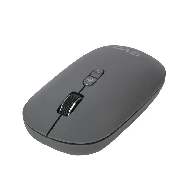 LEVO - Mouse Inalámbrico Ultra Slim Silencioso Velar Grafito LEVO