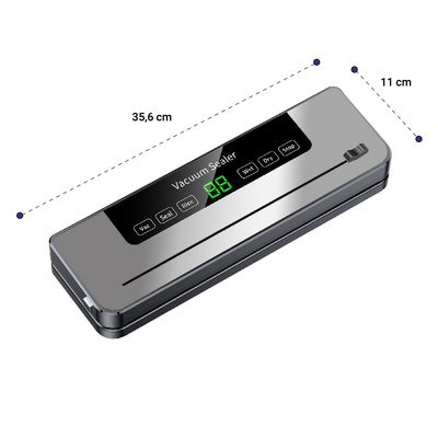 Imagen 2 del producto Selladora vacío con cortador de bolsa + 3 Rollos 22cm X 5mt