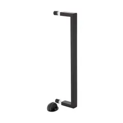 YALE - Manillón Milano Simple 36cm + Tope 1/2 Luna negro